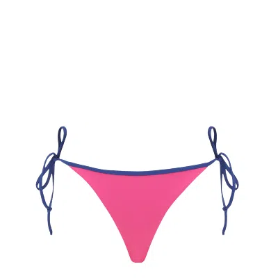 Bromelia Swimwear Maragogi Reversible Tie Bottoms In Pink