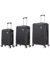 Bronco Polo Capri 3pc Lightweight Hardside Expandable Luggage Set In Pattern