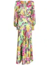 Bronx And Banco Abstract-print Long Dress In Multicolour