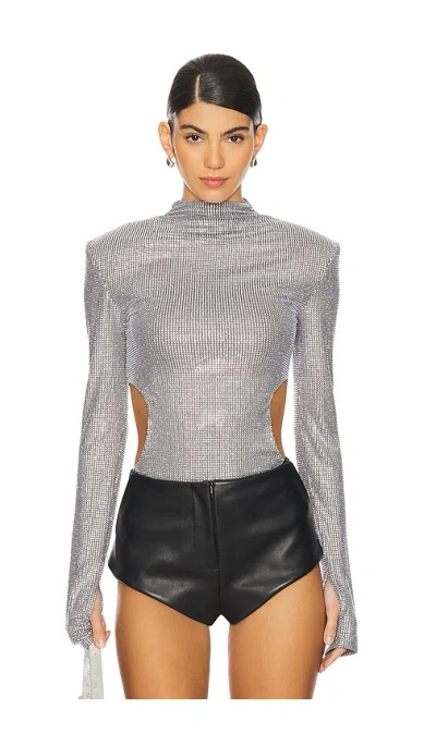 Bronx And Banco Alicia Bodysuit In 실버