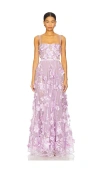 Bronx And Banco Anastasia Maxi Dress In Purple