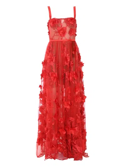 Bronx And Banco Anastasia Maxi Dress In Red