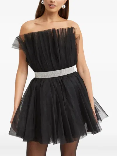 BRONX AND BANCO ANNA DRAPED CRYSTAL MINI DRESS