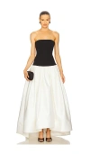 Bronx And Banco Arlo Strapless Dress In Multi