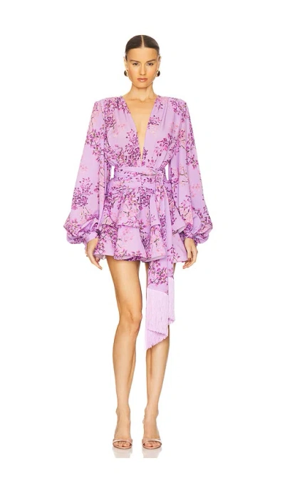 Bronx And Banco Bedouin Poppy Mini Dress In Purple