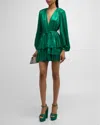 Bronx And Banco X Revolve Bedouin Mini Dress In Metallic Green