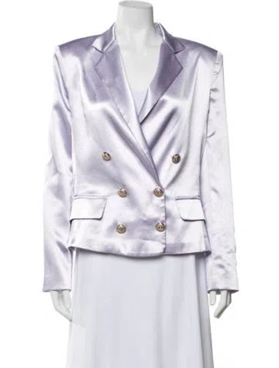 Pre-owned Bronx And Banco Blazer In Purple/white