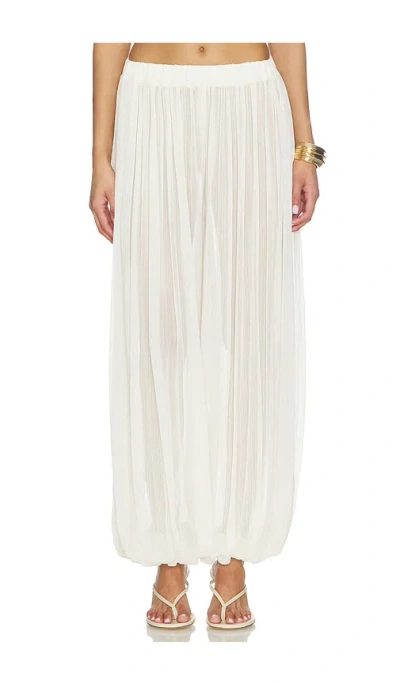 Bronx And Banco Calia Chiffon Pant In White