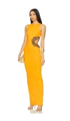 Bronx And Banco Camila Maxi Dress In Yellow