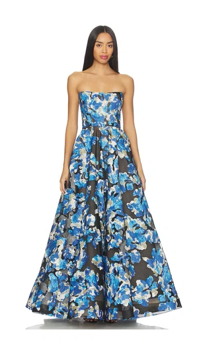 Bronx And Banco Cassandra Maxi Dress In Blue