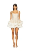 Bronx And Banco Catalina Mini Dress In Neutral
