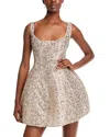 Bronx And Banco Women's Claudia Embellished Mini Dress In Silver