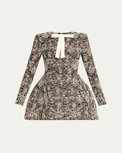 Bronx And Banco Courtney Floral Lace Fit-&-flare Mini Dress
