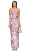 Bronx And Banco Dahlia Gown In 混淡紫色
