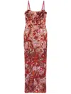 Bronx And Banco Dahlia Leona Gown In Red