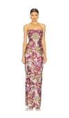 Bronx And Banco Dahlia Maxi Dress In 碎花