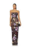 Bronx And Banco Dahlia Maxi Dress In Purple