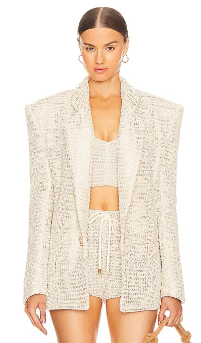 Bronx And Banco Desert Blazer In Cream