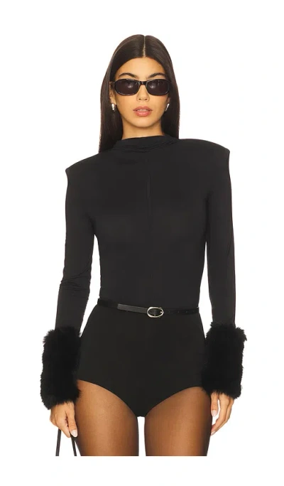 Bronx And Banco Eleanor Bodysuit In Black