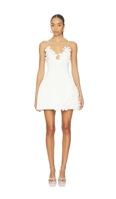 Bronx And Banco Emma Floral Mini Dress In White