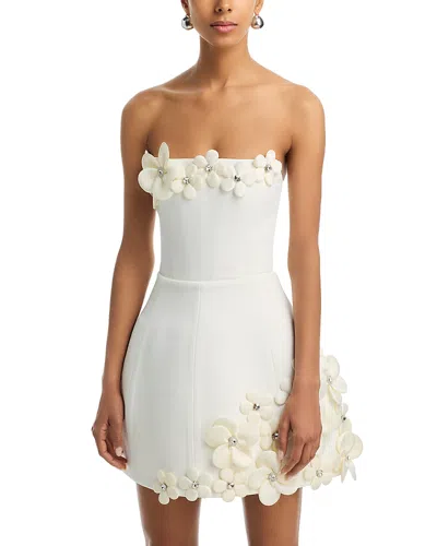 Bronx And Banco Estelle 3d Floral Dress In White