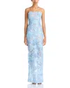 Bronx And Banco Farah Strapless Sequined Maxi Dress In Multi
