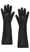 Bronx And Banco Faux Leather Gloves In Black