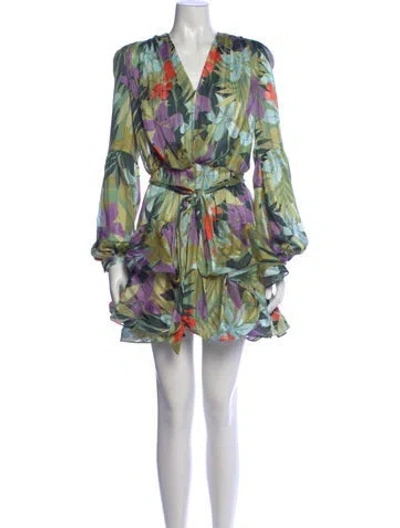 Pre-owned Bronx And Banco Floral Print Mini Dress