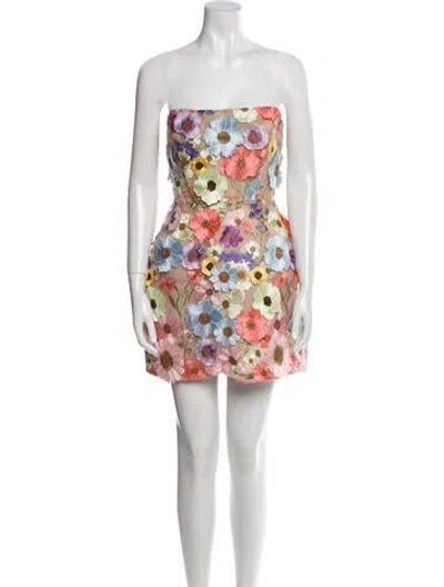 Pre-owned Bronx And Banco Floral Print Mini Dress In Multi