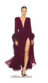 Bronx And Banco Geisha Gown In Burgundy
