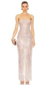 Bronx And Banco Giselle Blanc Gown In 白色