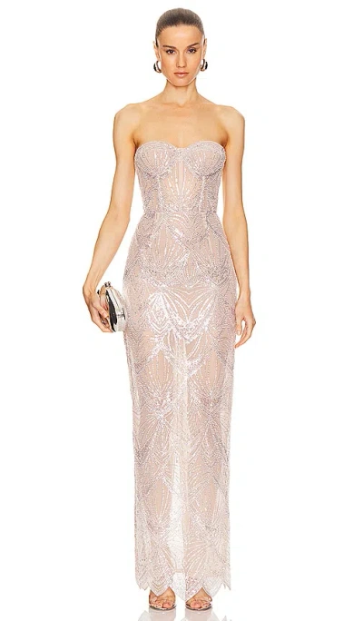 Bronx And Banco Giselle Blanc Gown In 白色