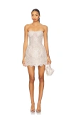Bronx And Banco Giselle Blanc Mini Dress In Multi