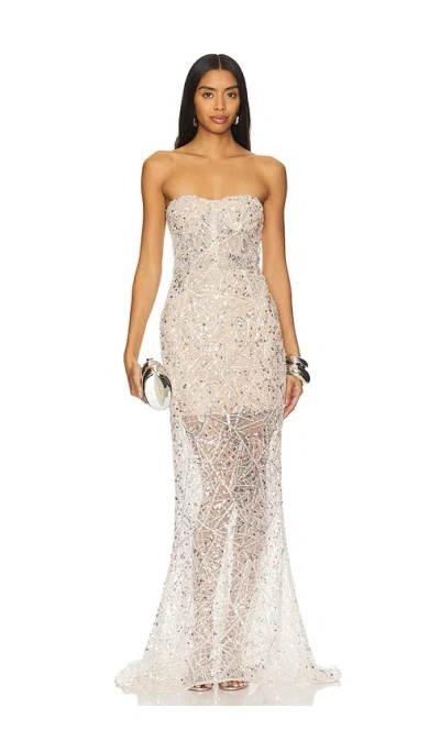 Bronx And Banco Giselle Embellished Gown In Ì¤ë²