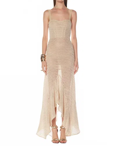 Bronx And Banco Herrera Desert Crochet Maxi Dress In Beige In Neutral