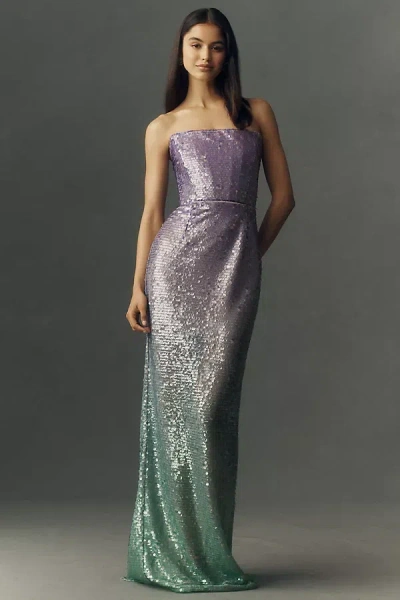 Bronx And Banco Ibiza Ombre Gown In Purple