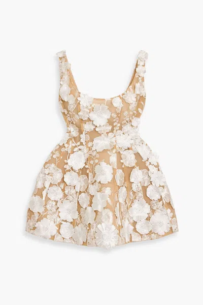Bronx And Banco Jasmine Mini Dress In White & Floral