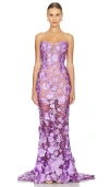 Bronx And Banco Jasmine Gown In 라일락