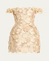 Bronx And Banco Jasmine Maraya Floral-embroidered Mini Dress