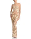 Bronx And Banco Jasmine Maxi Dress In Gold