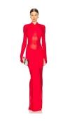 Bronx And Banco Julianna Gown In Red