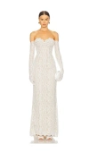 Bronx And Banco Keira Gown In 白色