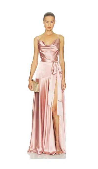 Bronx And Banco Leo Maxi Dress In Pink