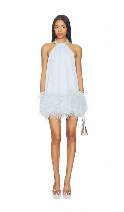 Bronx And Banco Madeline Diamond Mini Dress In Blue