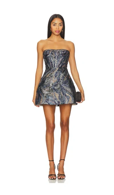 Bronx And Banco Maraya Strapless Dress In Blue