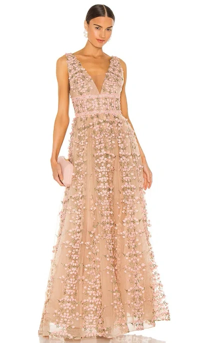 Bronx And Banco Megan Maxi Dress In Rose