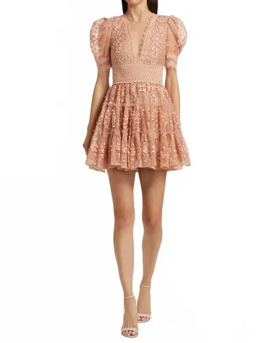Bronx And Banco Megan Mini Dress In Beige In Pink