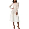 Bronx And Banco Megan Womens Embroidered Lace Midi Dress