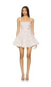 Bronx And Banco Midnight Bridal Sequin Mini Dress In 白色