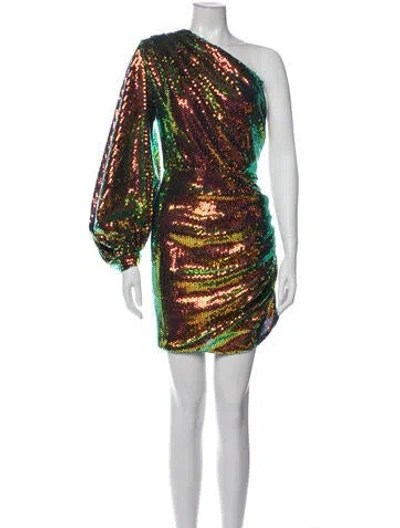 Pre-owned Bronx And Banco One-shoulder Mini Dress In Black
